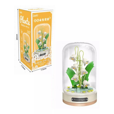 Конструктор JAKI JK2678 Музыкальная шкатулка Цветы "Возвращение счастья"