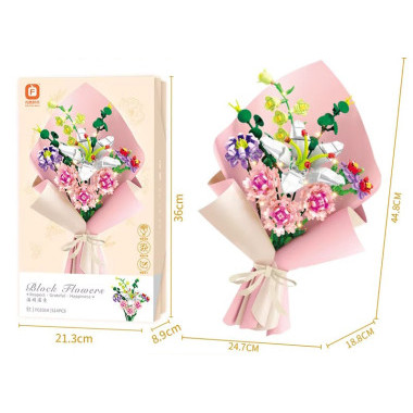 Конструктор Forange Block FC8314 Букет Орхидеи c подсветкой 514дет. 21.3x36x8.9