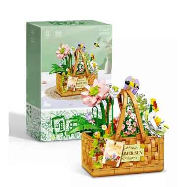 Конструктор Plant Series "Букет в корзине Летнее солнце"