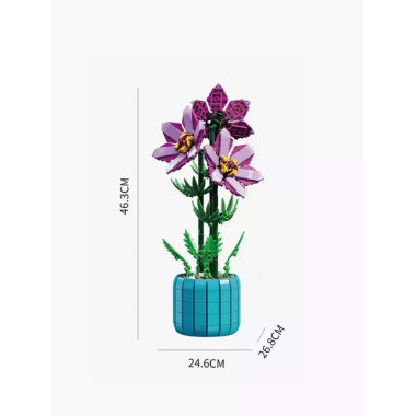 Конструктор Zuanma 101-8 Цветы Рододендрон 798 дет.