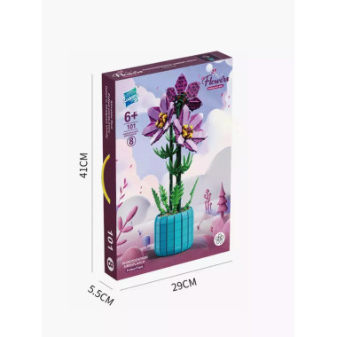 Конструктор Zuanma 101-8 Цветы Рододендрон 798 дет.