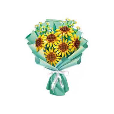 Конструктор Sembo 601222 Цветы "Букет подсолнухов" 1050 дет.