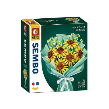 Конструктор Sembo 601222 Цветы "Букет подсолнухов" 1050 дет.
