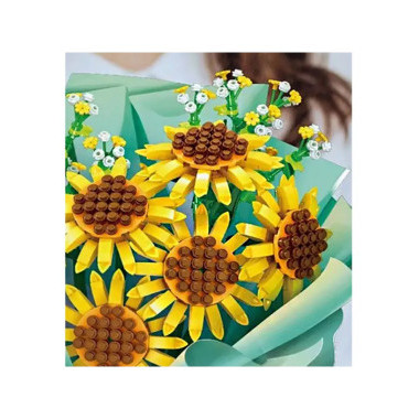 Конструктор Sembo 601222 Цветы "Букет подсолнухов" 1050 дет.