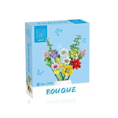 Конструктор Mork 034003 Цветы "Весенний букет" 854 дет.