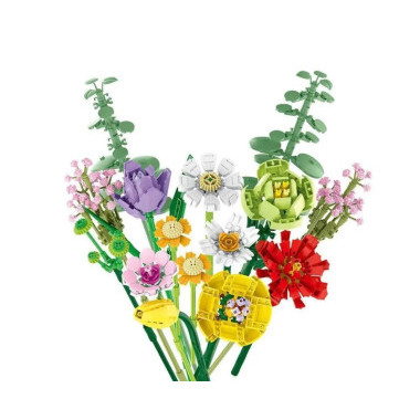 Конструктор Mork 034003 Цветы "Весенний букет" 854 дет.