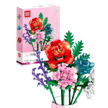 Конструктор Gao Misi T1044A Цветы "Красочный букет" 460 дет.
