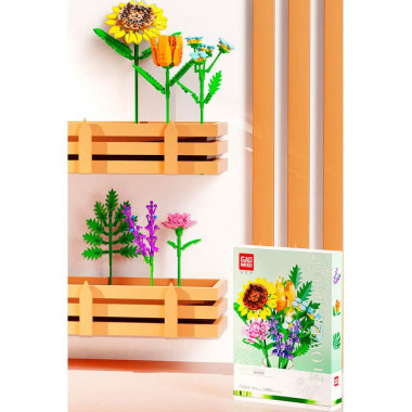 Конструктор Gao Misi T1044B Цветы "Яркий букет" 499 дет