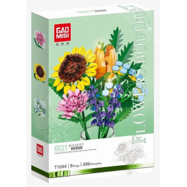 Конструктор Gao Misi T1044B Цветы "Яркий букет" 499 дет