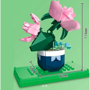 Конструктор Gao Misi T1029 Цветы 4 вида в ассортименте