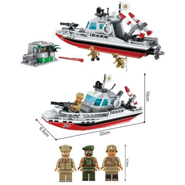 Конструктор Qman 1720 " Спор о береговой линии" 235 дет