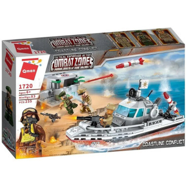Конструктор Qman 1720 " Спор о береговой линии" 235 дет