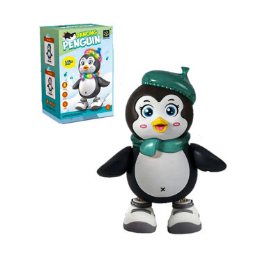 Танцующий пингвин со световыми и звуковыми эффектами на батарейках