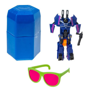 Капсула сюрприз серия Робот-трансформер и Очки в кор. 15х9х10см