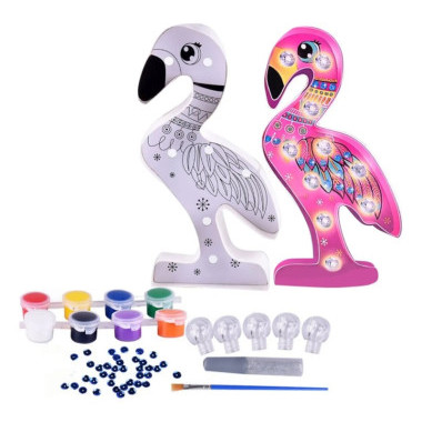 Творческий набор Ночник для росписи Фламинго на подставке, 3 вида