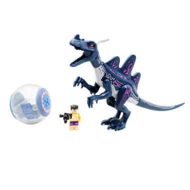 Конструктор Динозавр с героем и аксессуарами, 2 вида 34х23х11