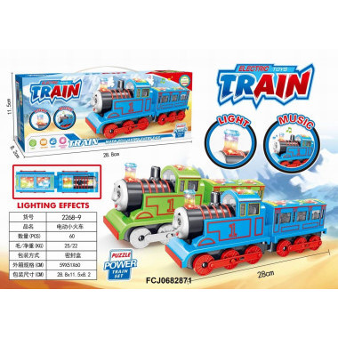 Музыкальный паровоз "Томас" со световыми и звуковыми эффектами, 2 цвета