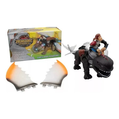 Музыкальная игрушка "Дракон Беззубик с наездником" звук, свет