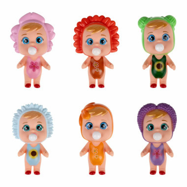 Пупсики надувающие пузыри 6 видов, 12 шт в дисплее, цена за шт.