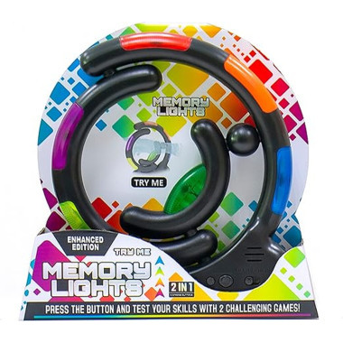 Игра развивающая электронная «Memory Lights» 2 в 1 — Интерактивный тренажер памяти и реакции - для тренировки логики и скорости