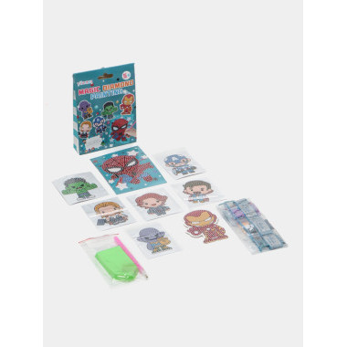 Открытка алмазная мозаика "Супер герои" 6дет.