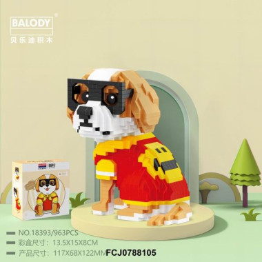 Конструктор Balody 18393 Питомцы "Спаниель" 963 дет. 13.5x15x8 см