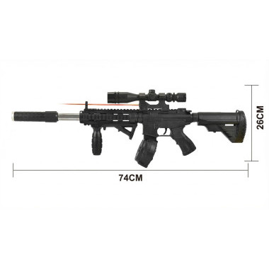 Автомат М4 16 с лазером 74 см в пакете
