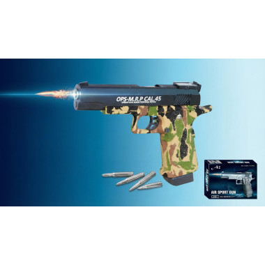 Пистолет металлический 20см в кор 24х5х18 см - A2-3