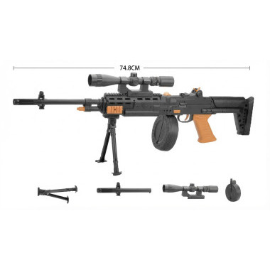 Детский пневматический автомат на подставке в пакете 74,8см