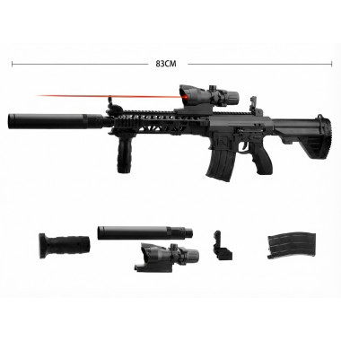 Карабин М-4 с глушителем и лазерным прицелом 83 см