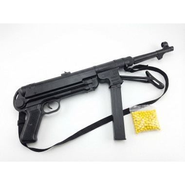 Автомат MP40 "Шмайсер"  пневматический с пульками в пакте с раскладным прикладом 82см.