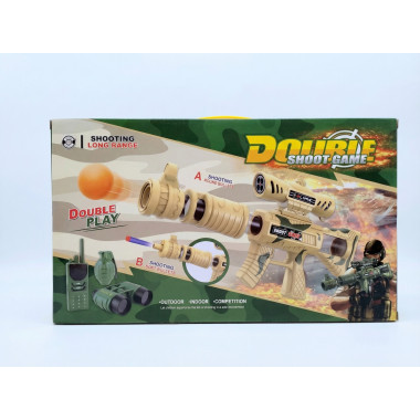 Набор военный автомат с мягкими шарами и пулями