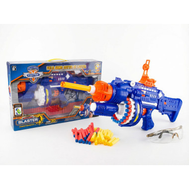 Бластер пулемет "FIGHTER" с мягкими пулями 40 шт в коробке 61х14.2х21.5 см