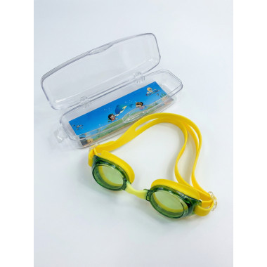 Очки для плавания с футляром ЗЕЛЕНЫЙ