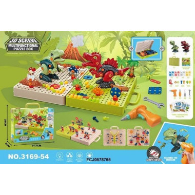 3D конструктор "Мир Динозавров "Вулкан" 31,7*8*28 см