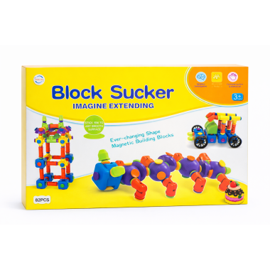 Конструктор Block Sucker на присосках 82 дет. 60х7х39см