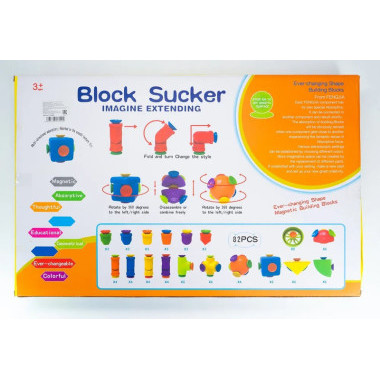 Конструктор Block Sucker на присосках 82 дет. 60х7х39см