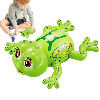 Лягушка на батарейках: свет, звук, музыка 17.6х9.5х9.5