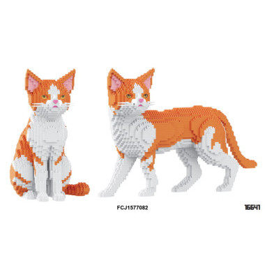 Конструктор Balody 16641 " Рыжая кошка 2в1 " с функцией поглаживания и мяуканья 2340 дет.