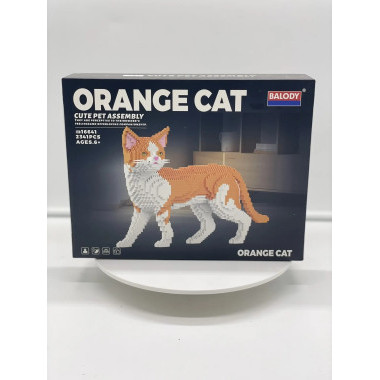 Конструктор Balody 16641 " Рыжая кошка 2в1 " с функцией поглаживания и мяуканья 2340 дет.