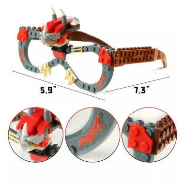Конструктор FST 1105 Динозавр "Очки-трицератопс" 16.5x12.3x4.8
