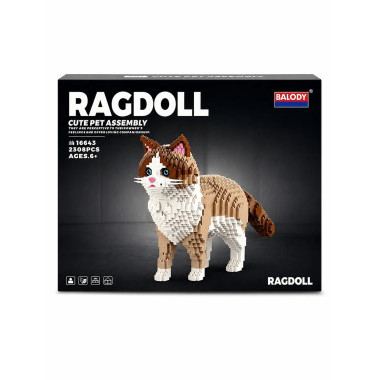 Конструктор Balody 16643 " Сиамский кот 2в1 " с функцией поглаживания и мяуканья 2307 дет.