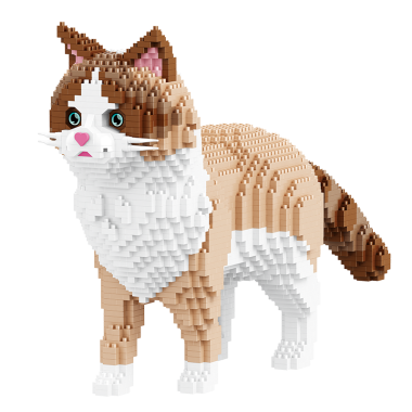 Конструктор Balody 16643 " Сиамский кот 2в1 " с функцией поглаживания и мяуканья 2307 дет.