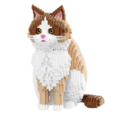 Конструктор Balody 16643 " Сиамский кот 2в1 " с функцией поглаживания и мяуканья 2307 дет.