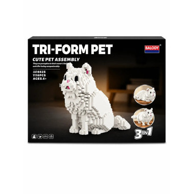 Конструктор Balody 16625 " Персидская кошка 3в1" 1116 дет.