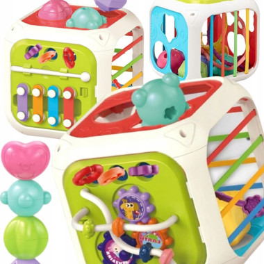 Куб бизиборд 7в1 15*15*15