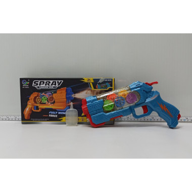 Пистолет музыкальный с шестяренками, с дымом 15х5х27