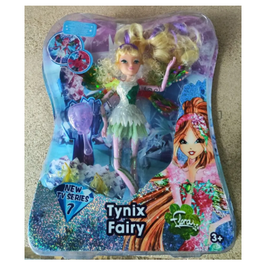 Кукла WINX Club 28см Сверкающие крылья 7я серия, в блестках в коробке 35.5х30х6см