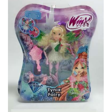 Кукла WINX Club 28см Сверкающие крылья 7я серия, в блестках в коробке 35.5х30х6см