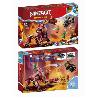 Kонструктор Lepin 11093  Ниндзяго Лавовый дракон
